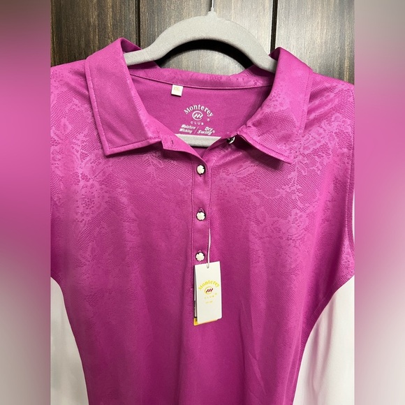 Monterey Club Women's Contrast Golf Polo-Dry Swing-Size:XXL-NWT - Picture 4 of 10